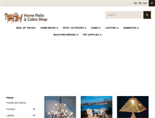Tablet Screenshot of homepatioandcabin.com